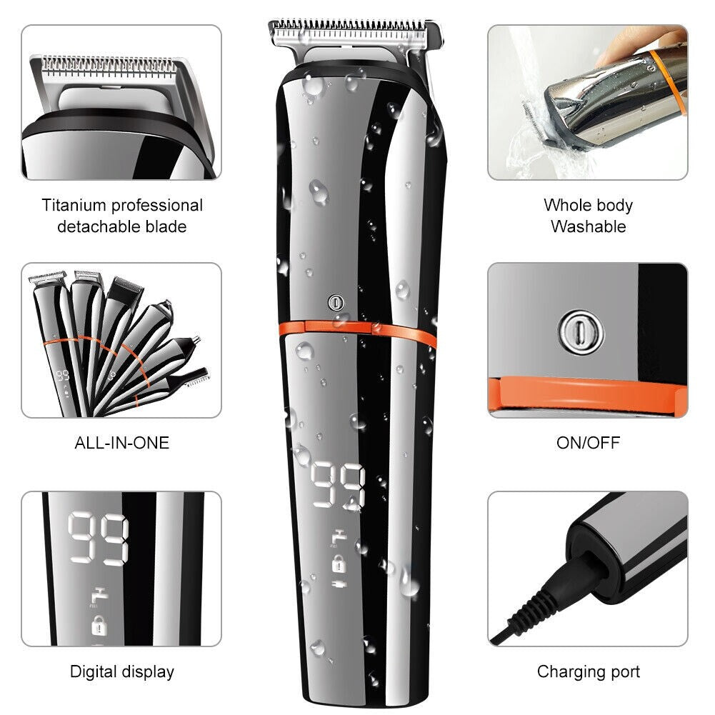 Professional Hair Clippers Cordless Beard Hair Trimmer Clippers Trimmer Set