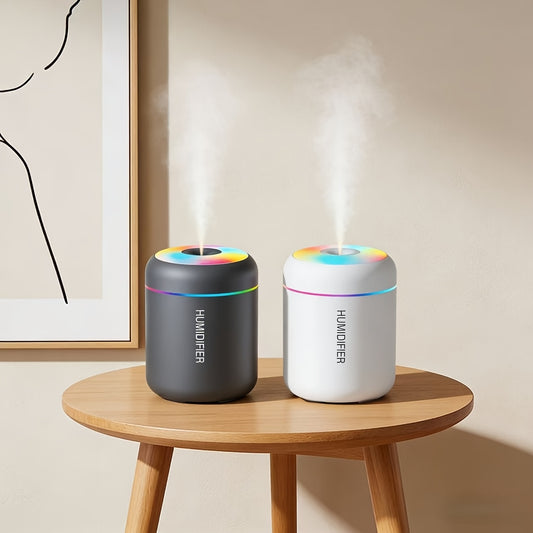 1pc Essential Oil Aromatherapy Mist Diffuser & Humidifier | Color-Changing Night Light, Cold Mist Function, Plant Health Promotion, Plastic Material - Refresh And Purify Your Room with a Soothing Atmosphere
