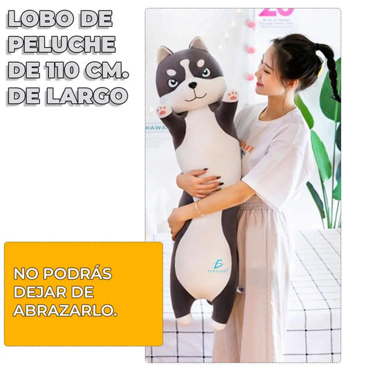 DOG Large Soft Toy Plush Wolf 110 CM