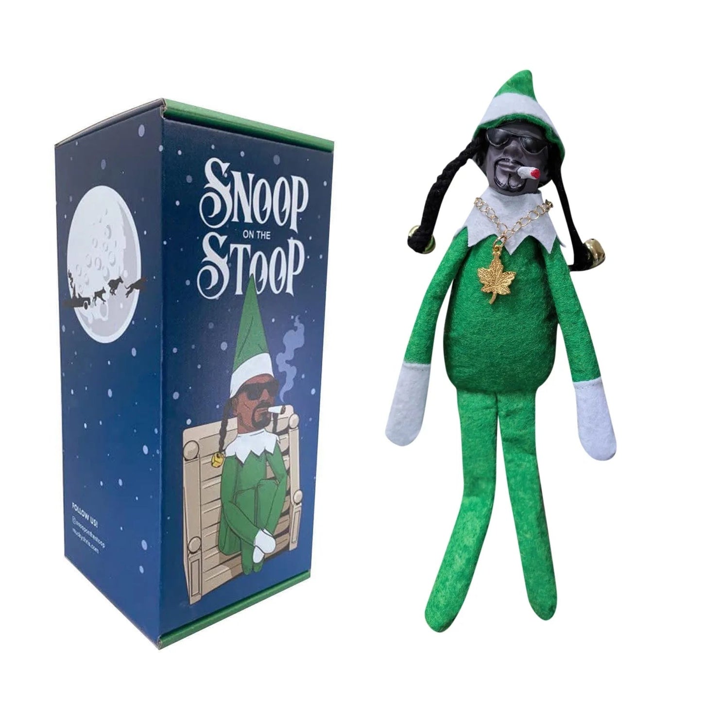 New Snoop Dogg Snoop on a Stoop Christmas Elf Doll Plush Toys Children Christmas Gift