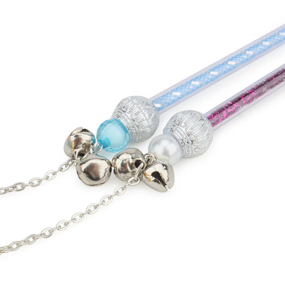 2pcs Caterpillar Cat Teaser Plush Feather Pet Toys For Kitten Cat Teaser Stick Pet Playing