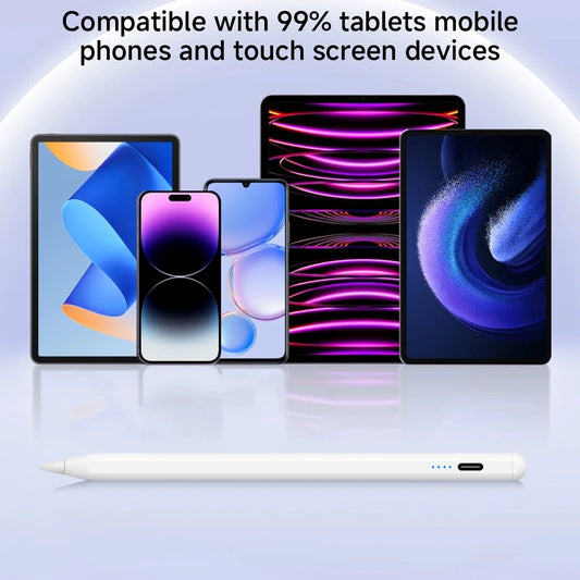 Universal Touch Pencil Is Compatible With 99% Of Tablets, Mobile Touch Screen Devices, And Can Magnetically Adsorb IPad Pencil