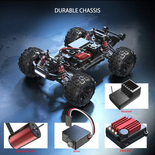 MJX 16207 Hyper Go 70km/h Brushless Rc Car 70KM/H High Speed Drift Cars 1/16 2.4G 4WD Racing Car Off-Road Remote Control Truck
