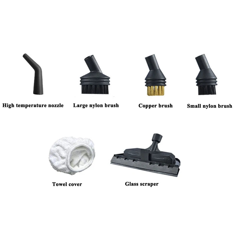 Steam Engine Brush For 8mm Steam Cleaner Nozzles Household Appliances Glass Cleaning Mop Head Parts Accessories