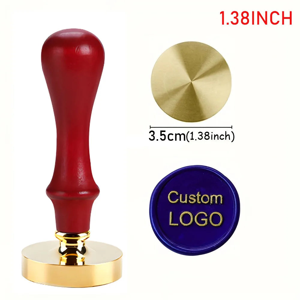 Valentine's Day Wedding Custom Clay Seal Set - 22/25/30/35/40mm Customizable Pottery Design Craft Tool with 1 Handle, Clay Craft
