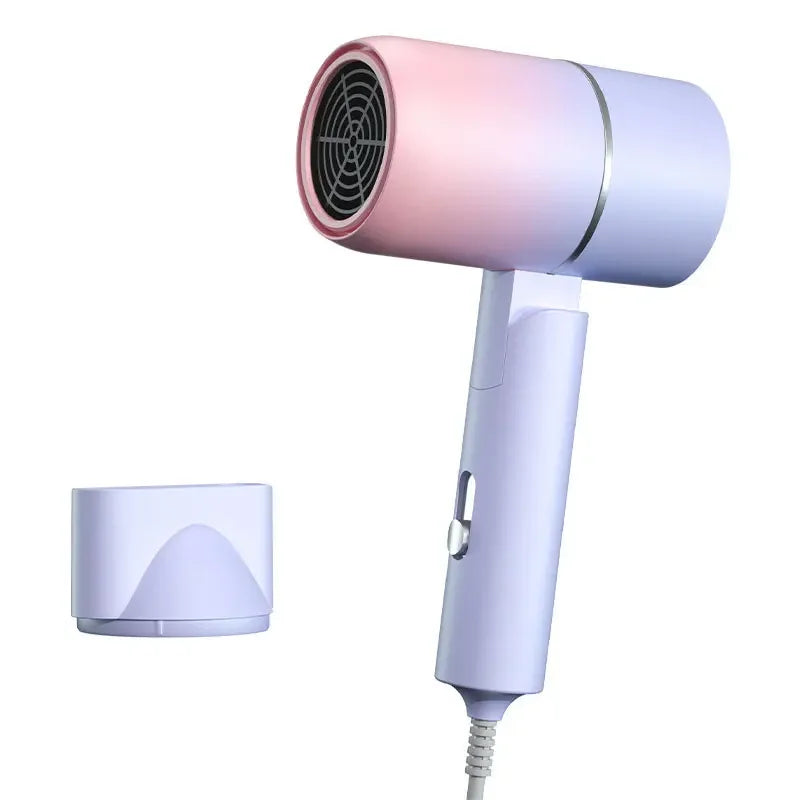 Portable Mini Folding Hairdryer 220V-240V 750W with Carrying Bag Hot Air Anion Hair Care for Home Travel Hair Dryer Blow Drier