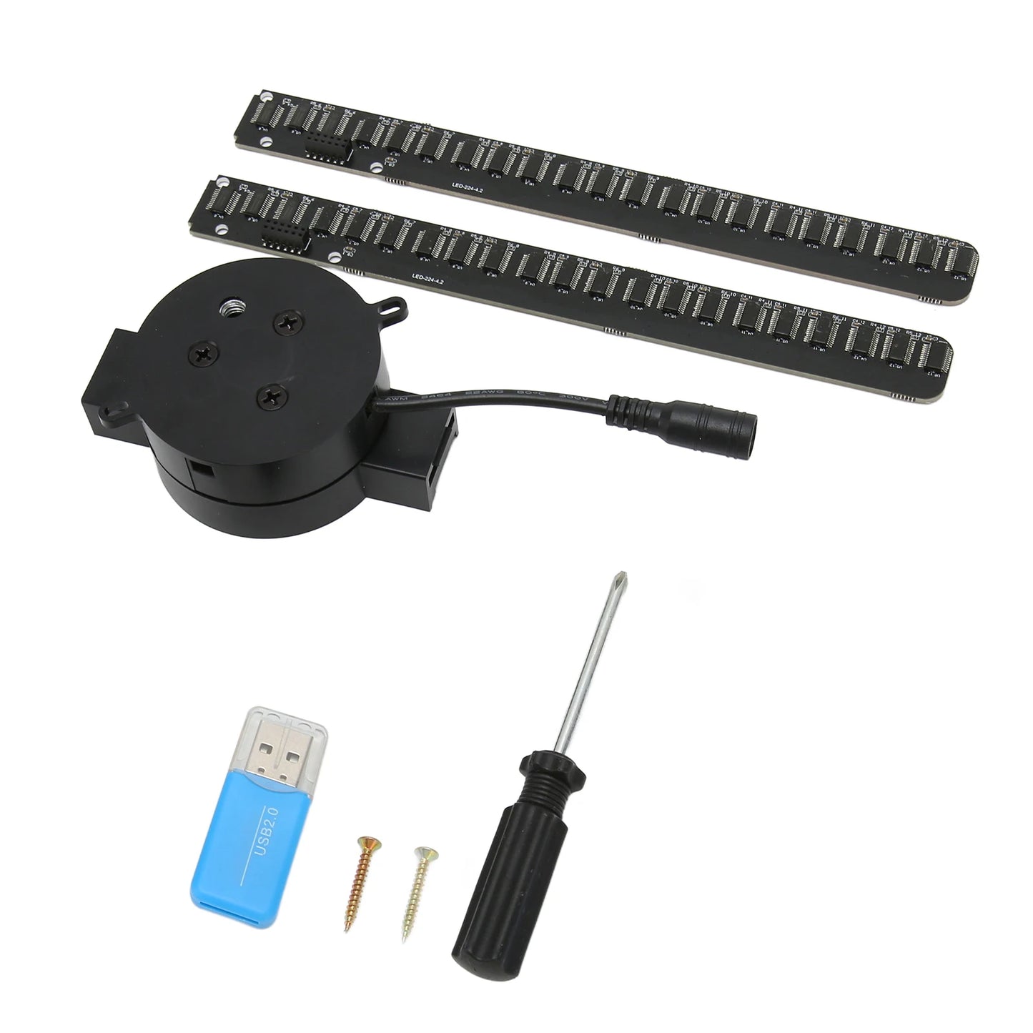 3D Hologram Fan 16.5in 2000x224 WiFi 3D Projector with 224 LED Light Beads for Business Store Advertising 100‑240V