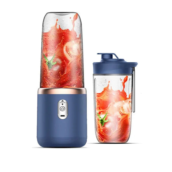 Portable Juicer Blender 400ml Electric Fruit Juicer USB Charging Lemon Orange Fruit Juicing Cup Smoothie Blender Machine 2cups