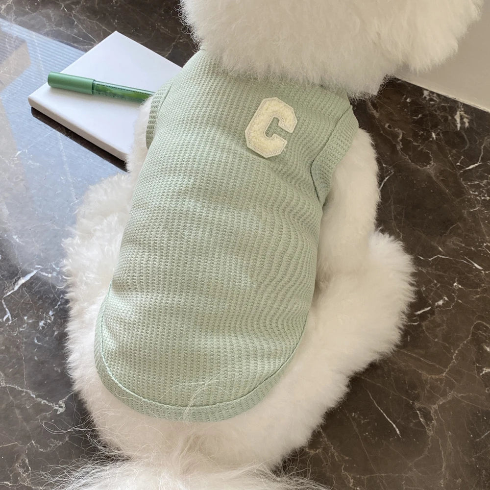Summer Cool Cute Dog Vest For Puppy Breathable Small Cat Vest T-shirt Costume Bulldog Dog T-shirt Outdoor Dog Clothes