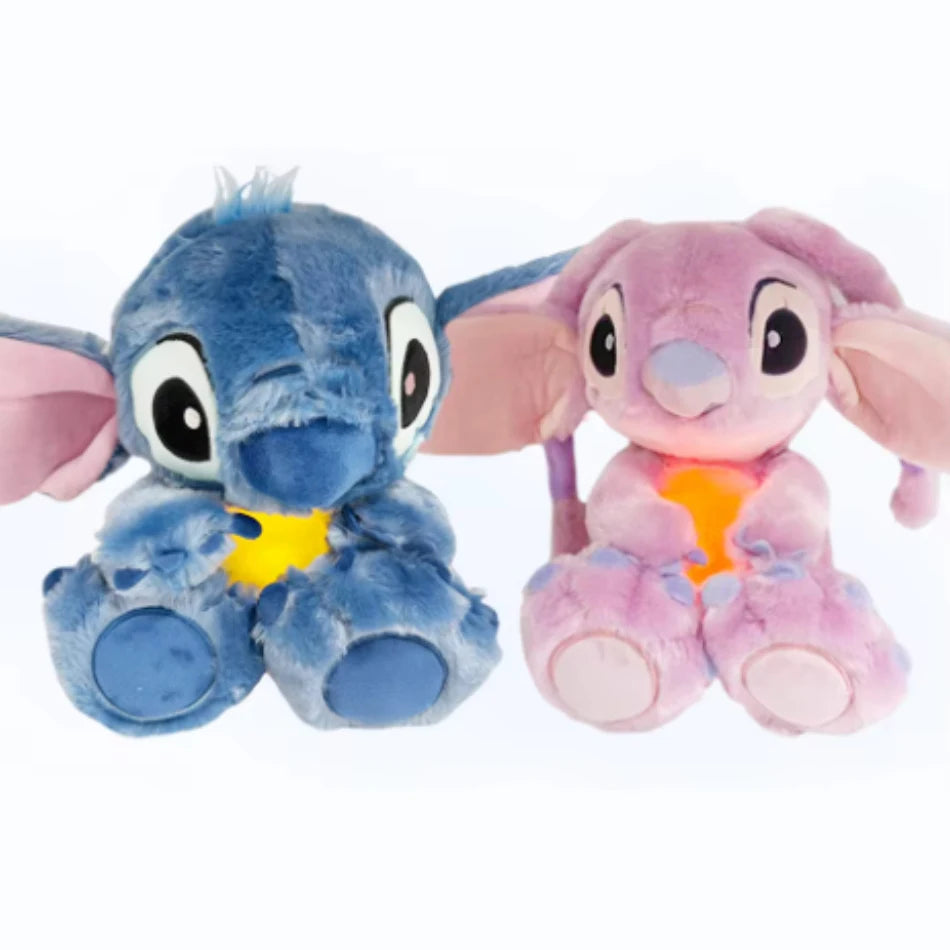 Hot Comfortable Stitch Breathing Companions Soothing Sleeping Plush Doll Girl Soothing Music Luminous sleeping Toy Room Ornament