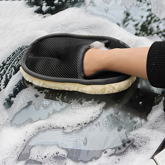 9.84" x 3.5" Microfiber Ultra-Soft Car Cleaning Glove, Perfect for Auto Detailing & Maintenance