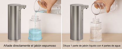 LAOPAO Stainless Steel Automatic Soap Dispenser with LED Lighting Contact Kitchen and Bathroom Hygienic Soap Dispenser
