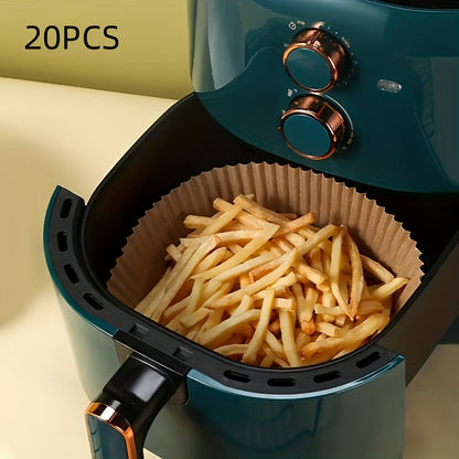 Brown Party-Specific Oil Absorbent Paper, Household Food Mat Sheets for Baking and Air Fryer Use