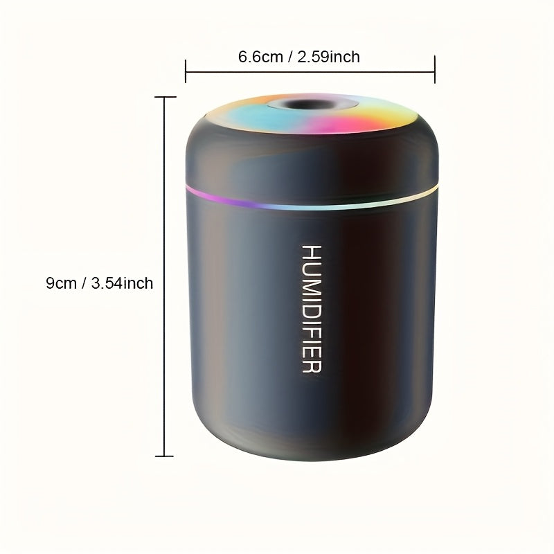 1pc Essential Oil Aromatherapy Mist Diffuser & Humidifier | Color-Changing Night Light, Cold Mist Function, Plant Health Promotion, Plastic Material - Refresh And Purify Your Room with a Soothing Atmosphere