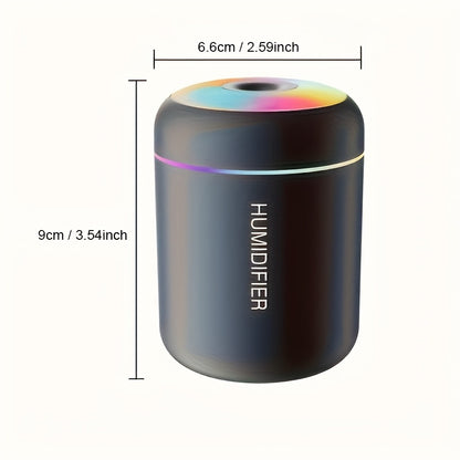 1pc Essential Oil Aromatherapy Mist Diffuser & Humidifier | Color-Changing Night Light, Cold Mist Function, Plant Health Promotion, Plastic Material - Refresh And Purify Your Room with a Soothing Atmosphere