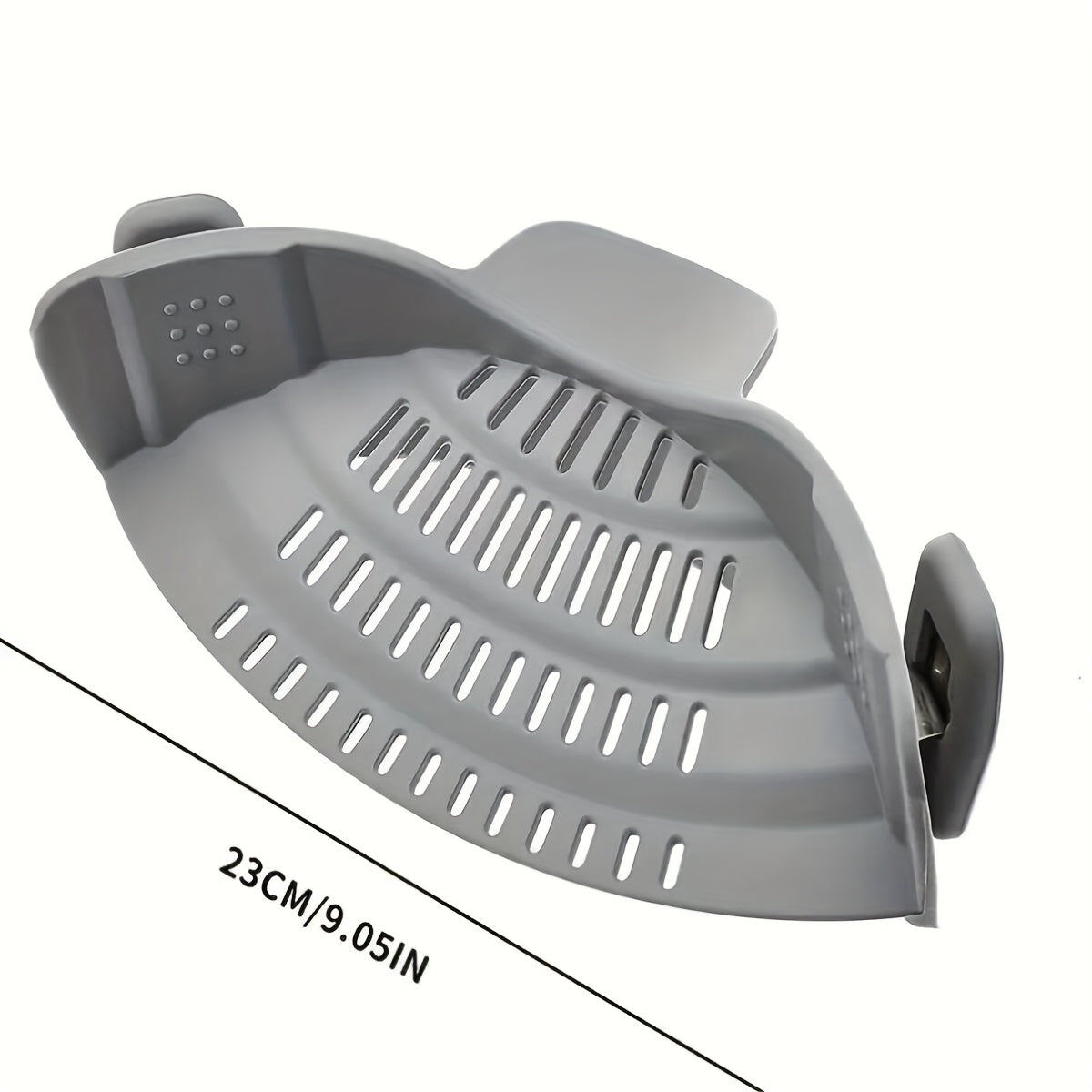 1pc Clip On Strainer for All Pots and Pans | Plastic Pasta Strainer Clip on Food Strainer for Meat Vegetables Fruit Kitchen Colander by ABERZEY