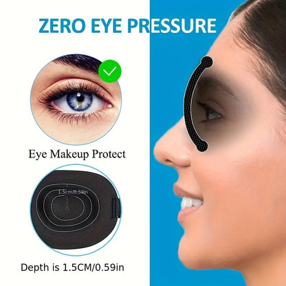 [Heavy Duty Night Mask] 1/3/5/10 Pack Pure Blackout 3D Contoured Eye Mask - Hypoallergenic & Fragrance-Free, Soft Ergonomic Fit for Men & Women - Travel, Home, Office Use, No Leakage, Beige-Friendly - Ideal Gift