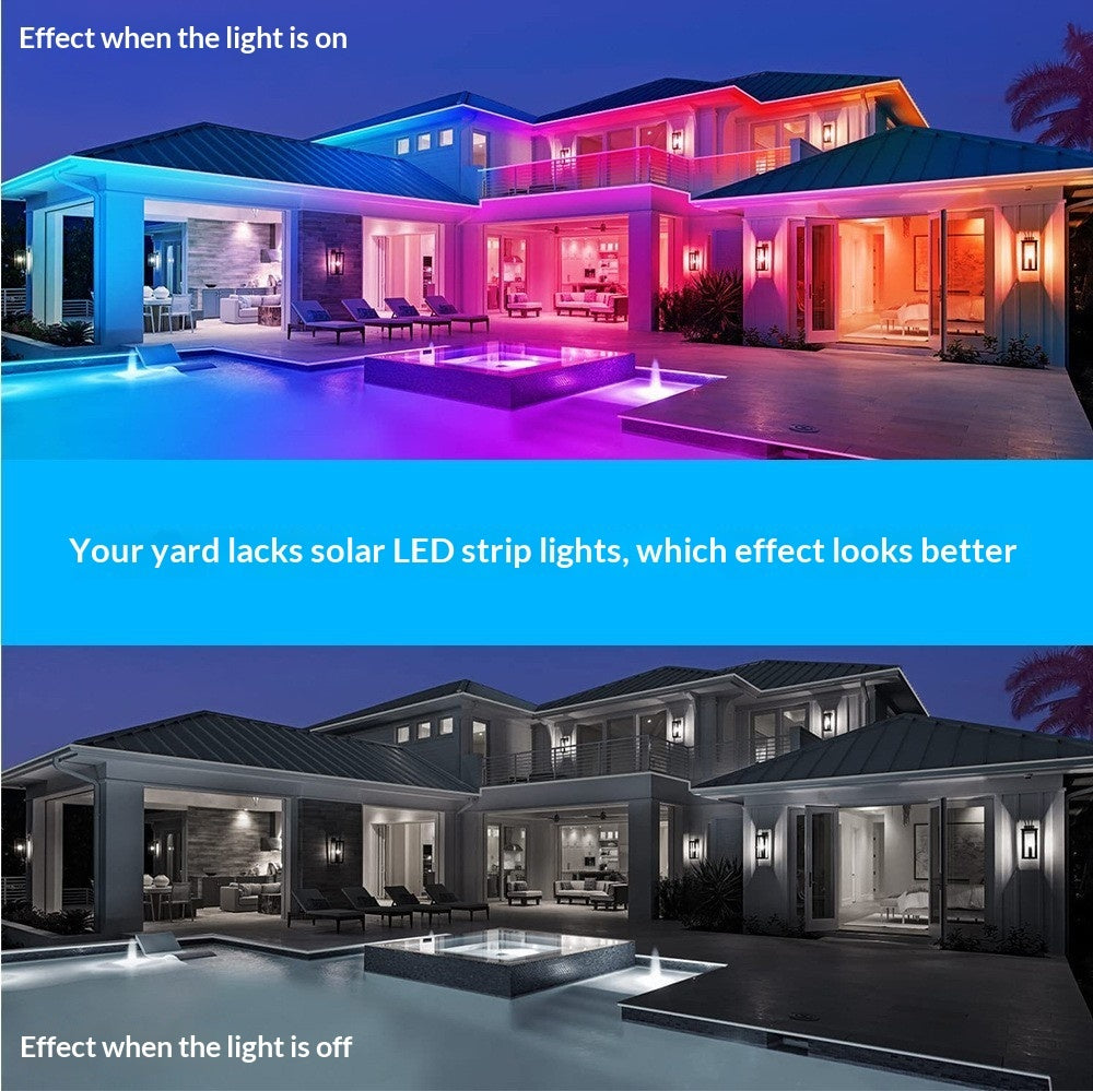 Outdoor Decorative Courtyard Lights Solar-powered Waterproof LED Light Strips