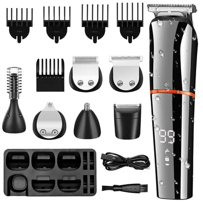 Professional Hair Clippers Cordless Beard Hair Trimmer Clippers Trimmer Set