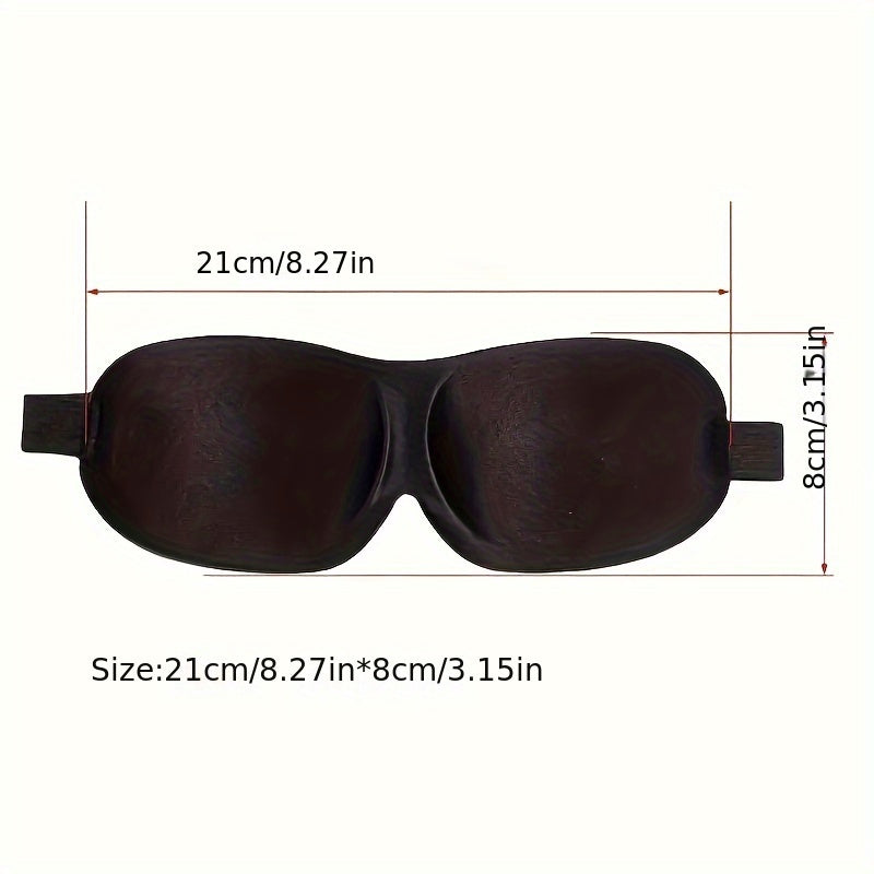 [Heavy Duty Night Mask] 1/3/5/10 Pack Pure Blackout 3D Contoured Eye Mask - Hypoallergenic & Fragrance-Free, Soft Ergonomic Fit for Men & Women - Travel, Home, Office Use, No Leakage, Beige-Friendly - Ideal Gift