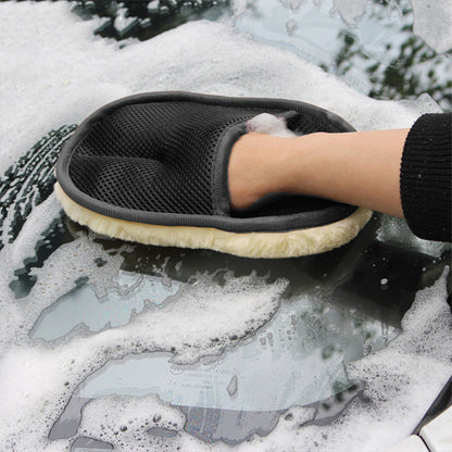 Car Brush Cleaner Soft Gloves 5.91*9.45inch Car Cleaning