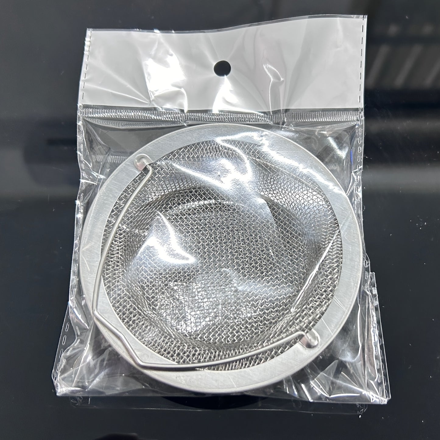 1-6pcs Stainless Steel Sink Strainer with Handle - Rust-Resistant Mesh Design, Suitable for Kitchen and Bathroom Sinks, Easy to Prevent Clogging, Perfect for Draining Fruits and Vegetables
