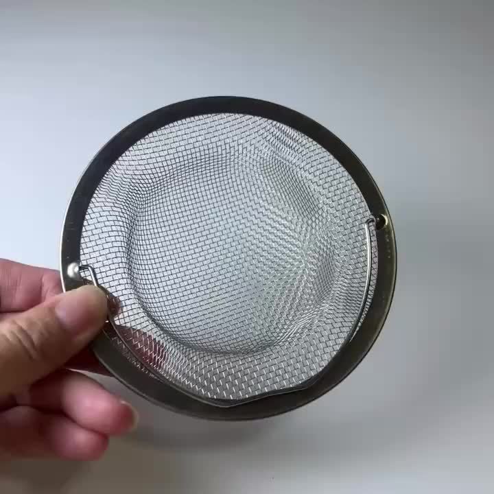 1-6pcs Stainless Steel Sink Strainer with Handle - Rust-Resistant Mesh Design, Suitable for Kitchen and Bathroom Sinks, Easy to Prevent Clogging, Perfect for Draining Fruits and Vegetables