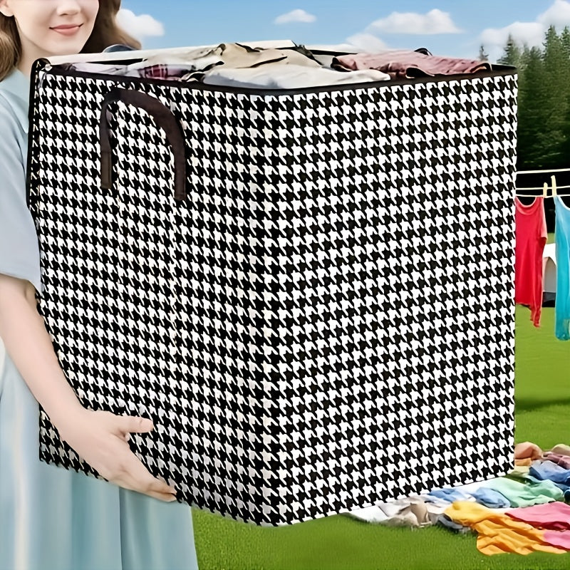 Clothing And Quilt Storage Box, Foldable Travel Bag, Portable Packing Bag, Wardrobe Organizer, Under-Bed Storage, 1pc, for Outings And Moving, for Clothes And Comforters