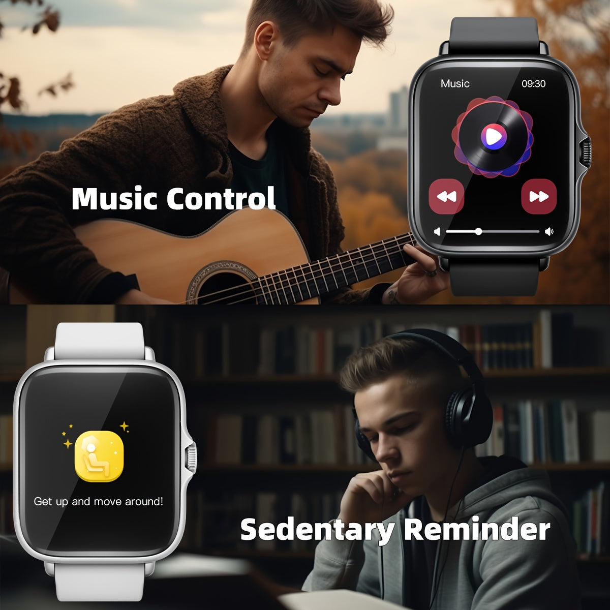 Sports Smart Watch, 1. 83'' Full Touch Screen Display with Message, Answer Make Call Smartwatch, Sleep Monitoring, Sports Pedometer, Information Alerts, for iPhone Android Phones, Smartbands Fitness Watch for Women Men Friend