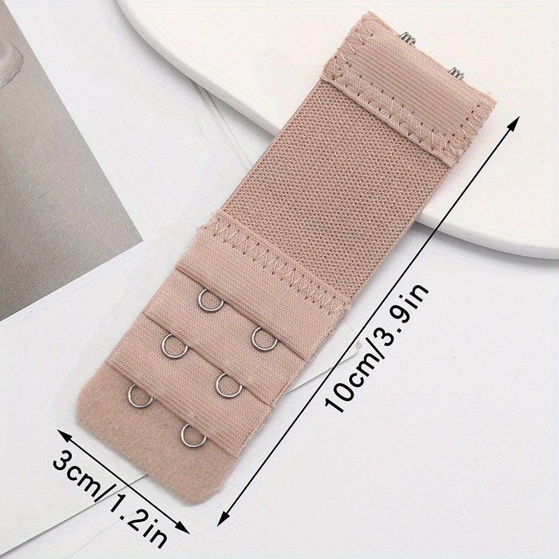 3 Pieces Adjustable 2-Hook Bra Strap Extenders for Comfortable Braless Look, Women's Lingerie & Underwear Accessories with Adjustable Band