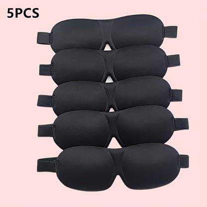 [Heavy Duty Night Mask] 1/3/5/10 Pack Pure Blackout 3D Contoured Eye Mask - Hypoallergenic & Fragrance-Free, Soft Ergonomic Fit for Men & Women - Travel, Home, Office Use, No Leakage, Beige-Friendly - Ideal Gift