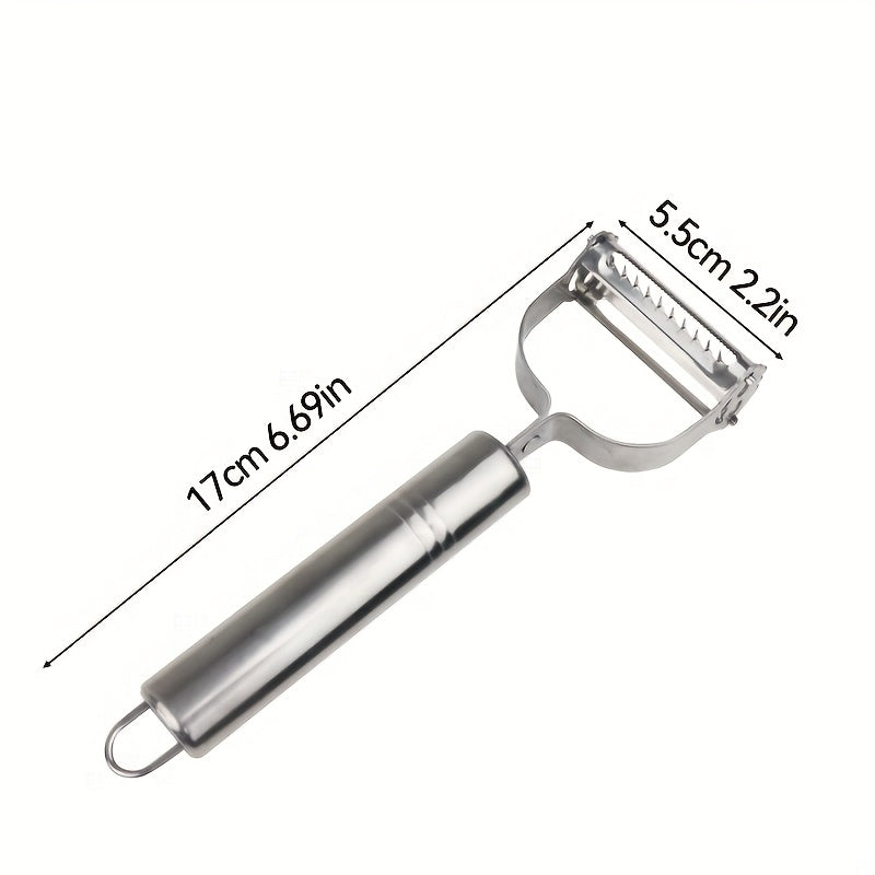1pc of Stainless Steel Peeler for Vegetables - a Versatile Grater for Fruits And Potatoes, Perfect for Dining And Leisure, a Manual Kitchen That Doesn'T Require Charging, Suitable for Restaurants