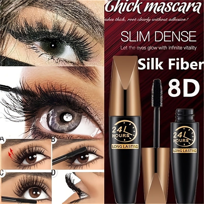 1pc 8D Fiber Lash Mascara Waterproof Mascara for Eyelash Extension Black Thick Eye Lashes Curler Cosmetic