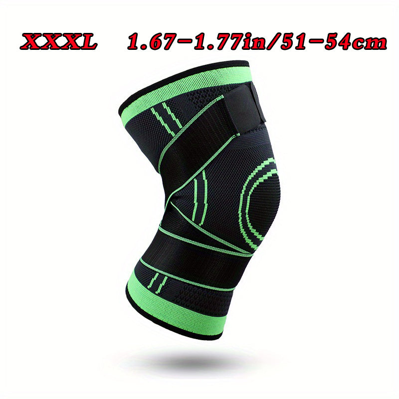 1pc Strap Knee Protector Sports Knee Support Adjustable Compression Breathable Joint Protection Sports Knee Protector Strap Compression Basketball Running