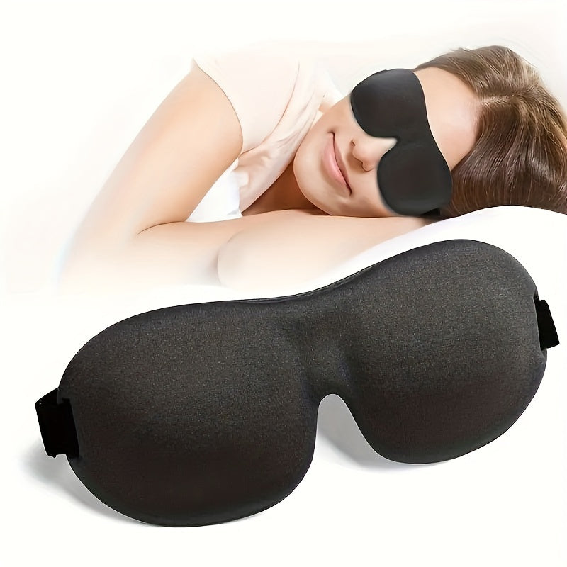 [Heavy Duty Night Mask] 1/3/5/10 Pack Pure Blackout 3D Contoured Eye Mask - Hypoallergenic & Fragrance-Free, Soft Ergonomic Fit for Men & Women - Travel, Home, Office Use, No Leakage, Beige-Friendly - Ideal Gift