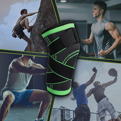 1pc Strap Knee Protector Sports Knee Support Adjustable Compression Breathable Joint Protection Sports Knee Protector Strap Compression Basketball Running