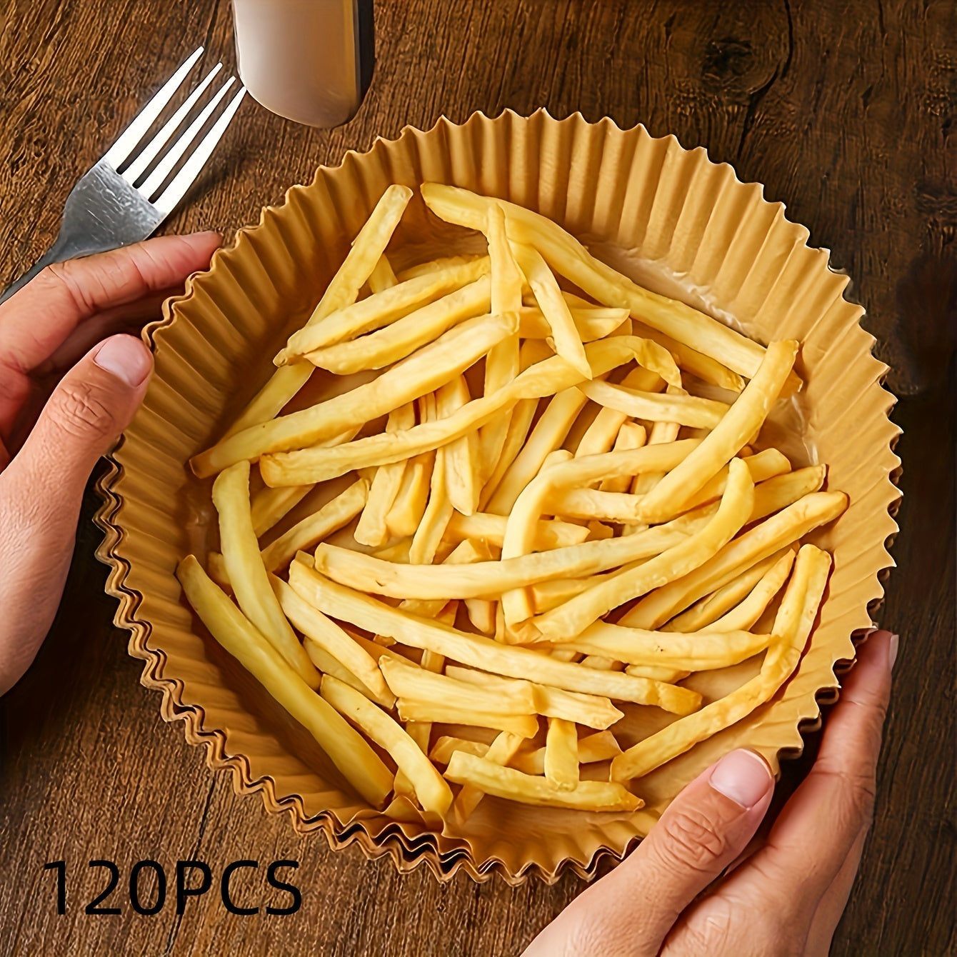 Brown Party-Specific Oil Absorbent Paper, Household Food Mat Sheets for Baking and Air Fryer Use