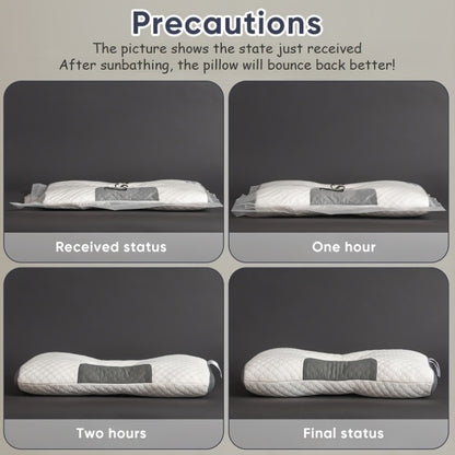 Purchase One And Receive Another at No Cost, Two Soft Woven Neck Massage Pillows for Couples - Featuring Adjustable Ergonomic, High-Quality Pillow Core, And a Removable Pillowcase for Enhanced Sleeping Comfort.