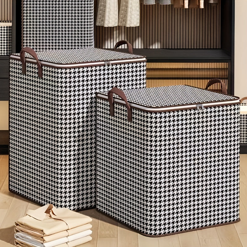 Clothing And Quilt Storage Box, Foldable Travel Bag, Portable Packing Bag, Wardrobe Organizer, Under-Bed Storage, 1pc, for Outings And Moving, for Clothes And Comforters
