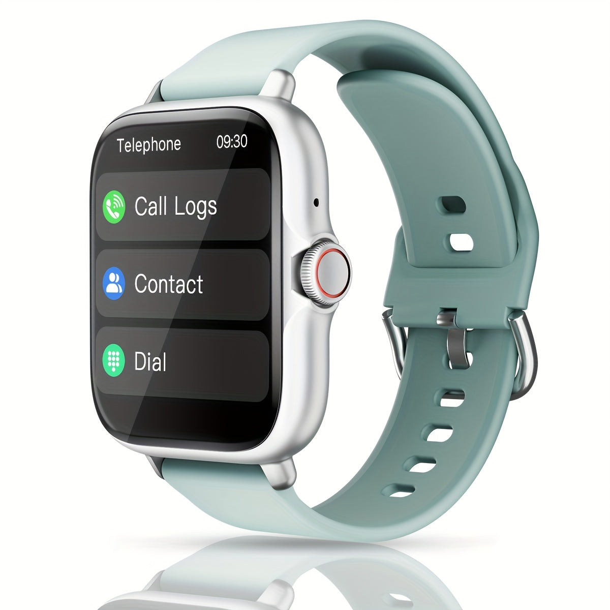 1.83'' Full Touch Screen Smart Watch • Message Alerts, Call Answering • Sports Pedometer, Health Monitoring • Compatible with iPhone/Android • Alloy Body, Silicone Strap • DESERTCAT - Ideal Gift for Birthdays