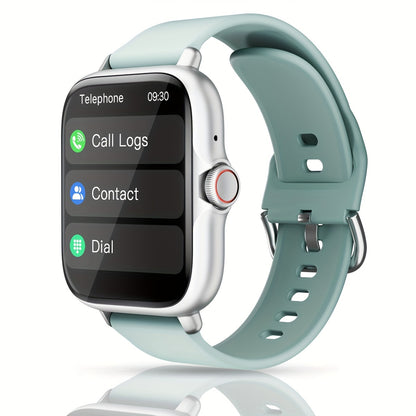 1.83'' Full Touch Screen Smart Watch • Message Alerts, Call Answering • Sports Pedometer, Health Monitoring • Compatible with iPhone/Android • Alloy Body, Silicone Strap • DESERTCAT - Ideal Gift for Birthdays