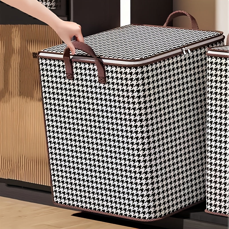 Clothing And Quilt Storage Box, Foldable Travel Bag, Portable Packing Bag, Wardrobe Organizer, Under-Bed Storage, 1pc, for Outings And Moving, for Clothes And Comforters
