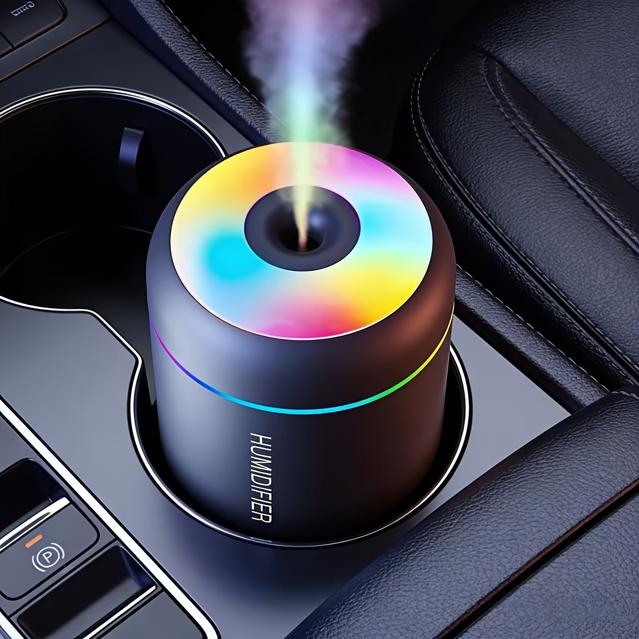 1pc Essential Oil Aromatherapy Mist Diffuser & Humidifier | Color-Changing Night Light, Cold Mist Function, Plant Health Promotion, Plastic Material - Refresh And Purify Your Room with a Soothing Atmosphere