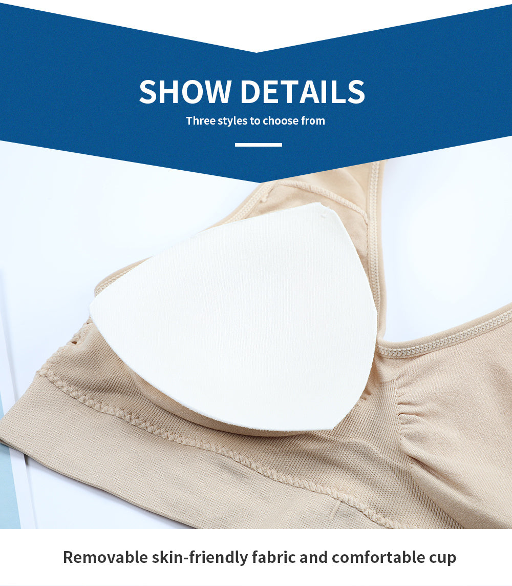 Plus Size Sports Bras for Women Seamless Bra with Pads Big Size Bralette Push Up Brassiere Bra Vest