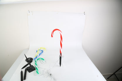 Solar Christmas Candy Cane Light IP55 Waterproof Stake Light Lamp For Patio Yard Garden Pathway Outdoor Christmas Decorative Light