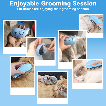 Cat Steam Brush For Shedding