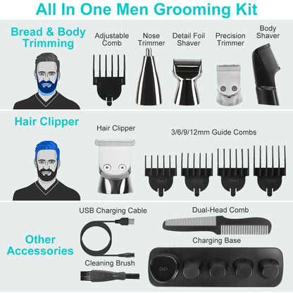 1Set All In One Beard Trimmer For Men