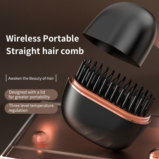 Mini Hair Straightening Comb Wireless