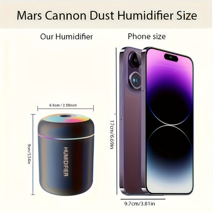 1pc Essential Oil Aromatherapy Mist Diffuser & Humidifier | Color-Changing Night Light, Cold Mist Function, Plant Health Promotion, Plastic Material - Refresh And Purify Your Room with a Soothing Atmosphere