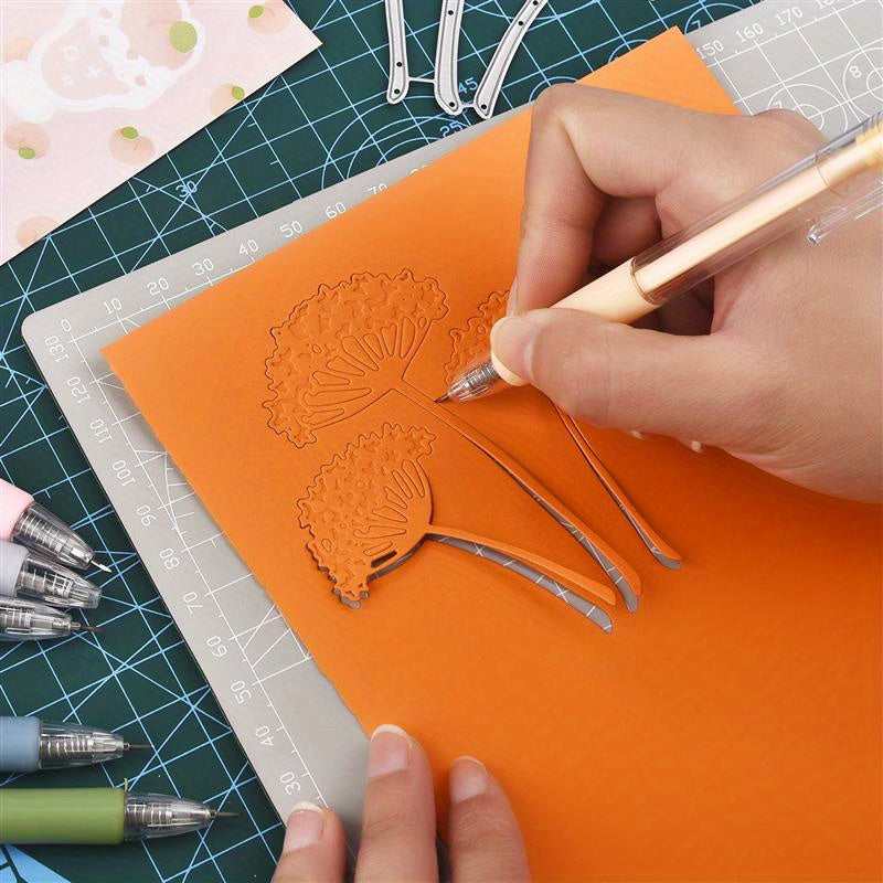 5pcs/set 6pcs/set Art Utility Knife Pen Knife Cut Stickers Scrapbooking Cutting Tool Express Box Knife School Supplies DIY Craft Supplies